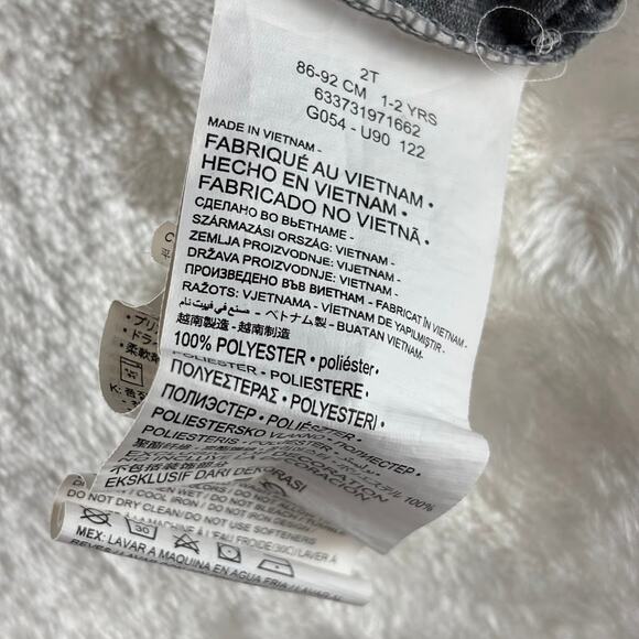 Nike Dri-Fit T-Shirt Toddler 2T 1-2 Years Gray Nike Swoosh Graphic - Picture 4 of 6